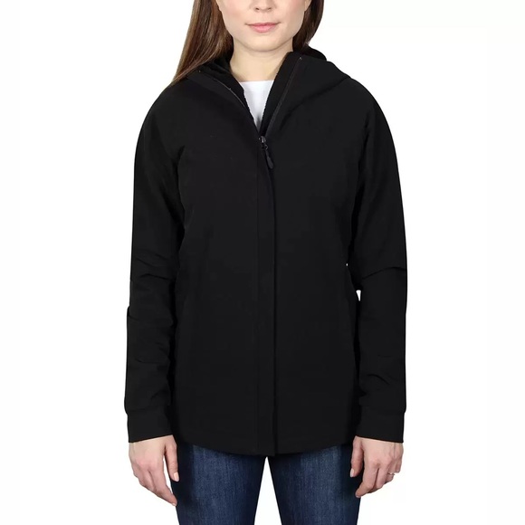 Costco Kirkland Signature Women's Black Utility Zip Up Hooded Jacket Size: XXL - Picture 2 of 3